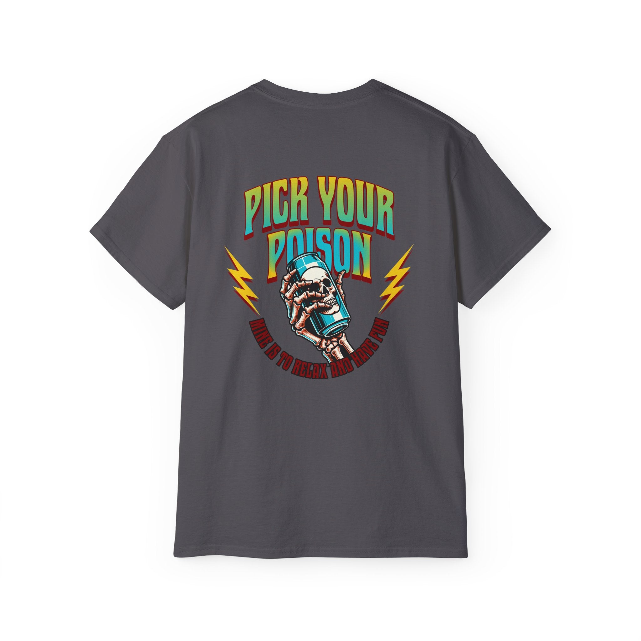 Pick Your Poison - Unisex Ultra Cotton Tee (Back) - Damned Threads